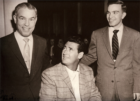Jimmy & Charlie with Ted Williams